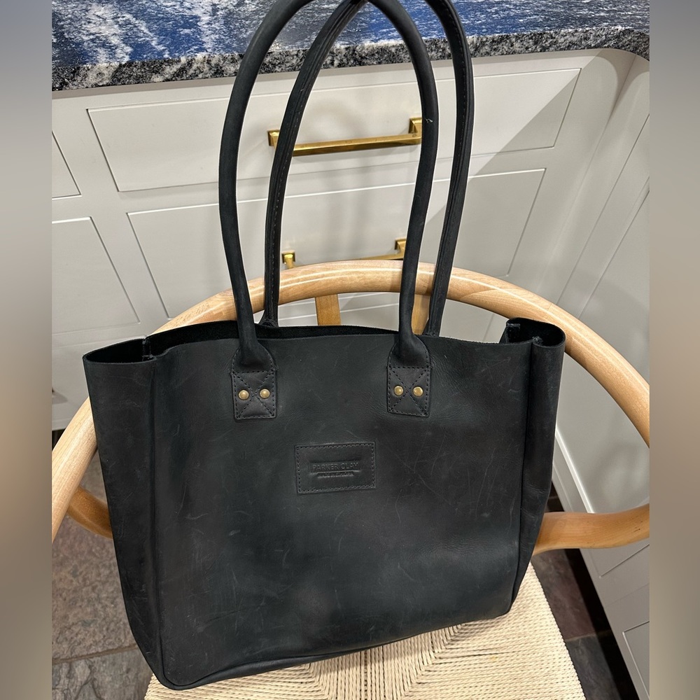 Parker clay leather tote